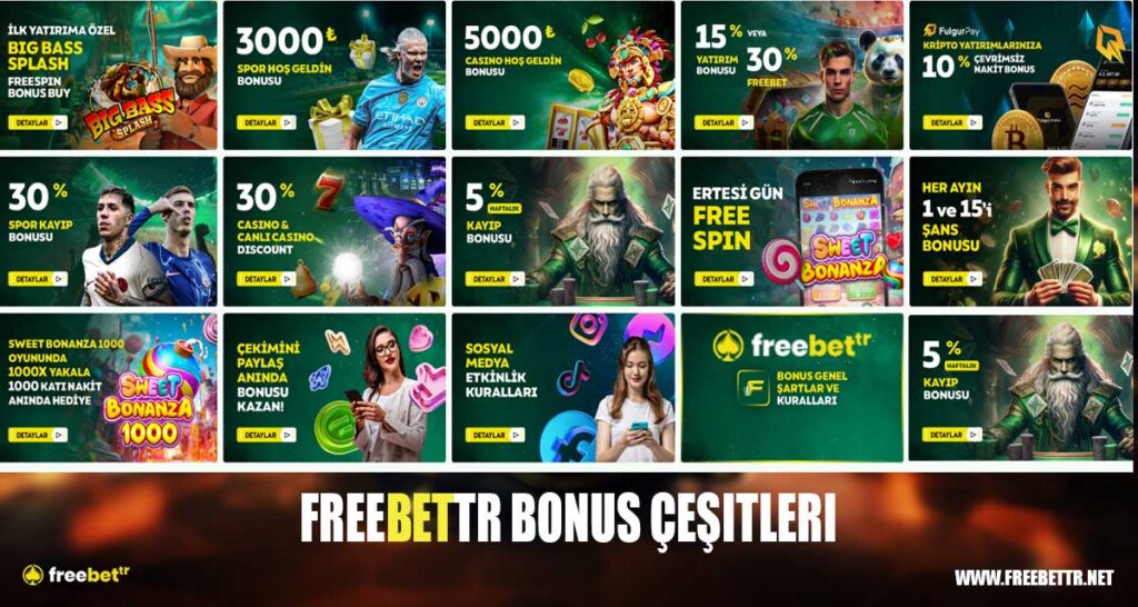 Freebettr Bonus Çeşitleri